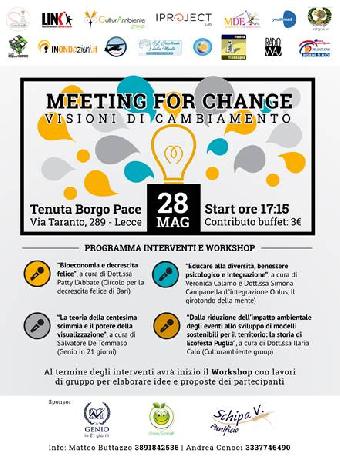 Meeting for change - Visioni di cambiamento