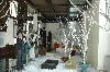 lo spazio in fase di allestimento