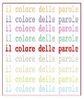 Il colore delle parole