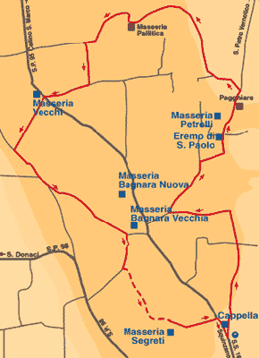 Mappa itinerario