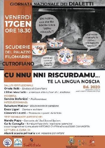 Cu nnu nni Riscurdamu...te la lingua noscia