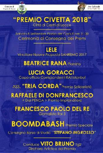 Premio Civetta 2018